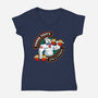 Power Puft's-Womens-V-Neck-Tee-nadzeenadz