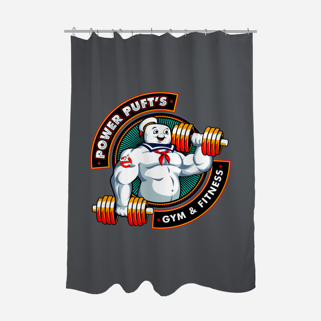 Power Puft's-None-Polyester-Shower Curtain-nadzeenadz