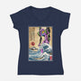 EVA In Japan-Womens-V-Neck-Tee-DrMonekers
