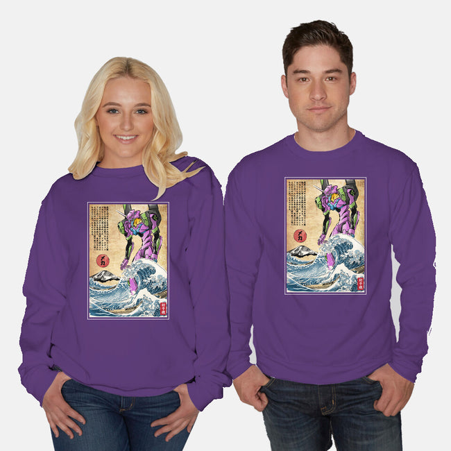 EVA In Japan-Unisex-Crew Neck-Sweatshirt-DrMonekers