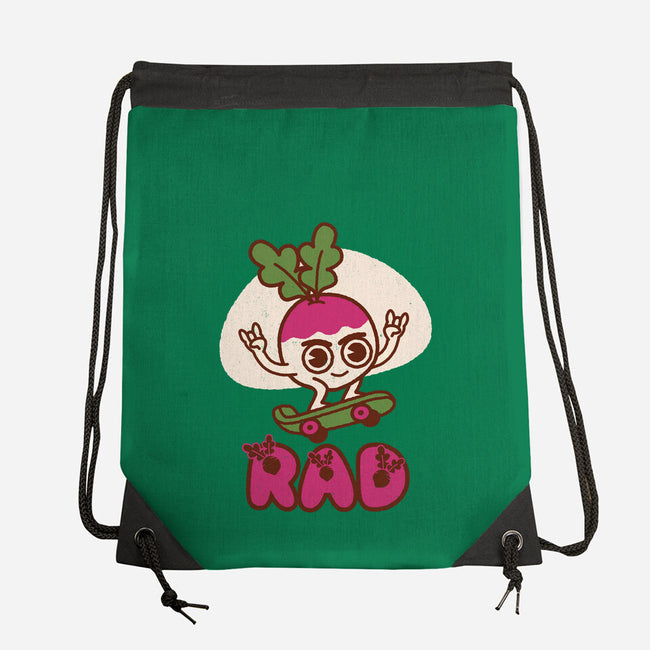 Radish Skater-None-Drawstring-Bag-Weird & Punderful