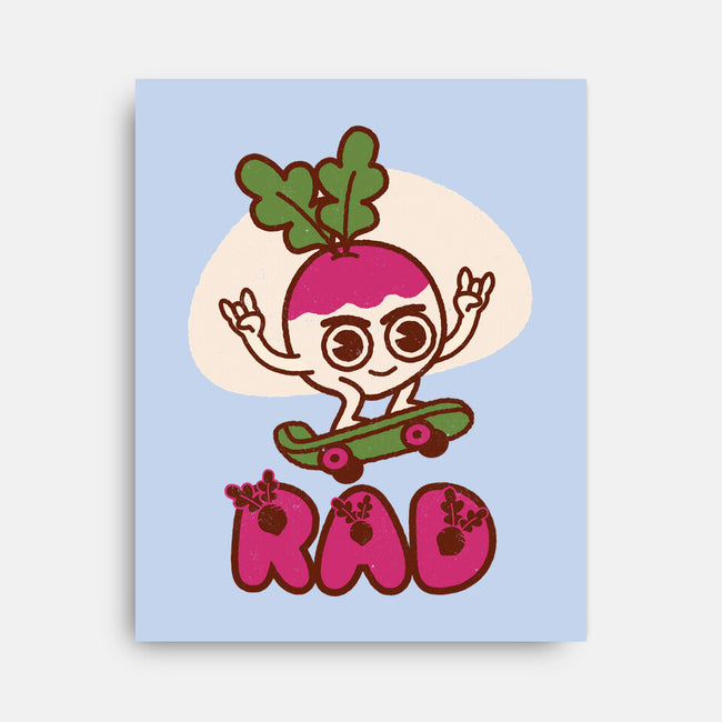 Radish Skater-None-Stretched-Canvas-Weird & Punderful