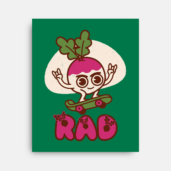 Radish Skater-None-Stretched-Canvas-Weird & Punderful