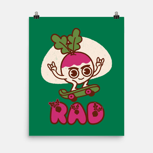 Radish Skater-None-Matte-Poster-Weird & Punderful