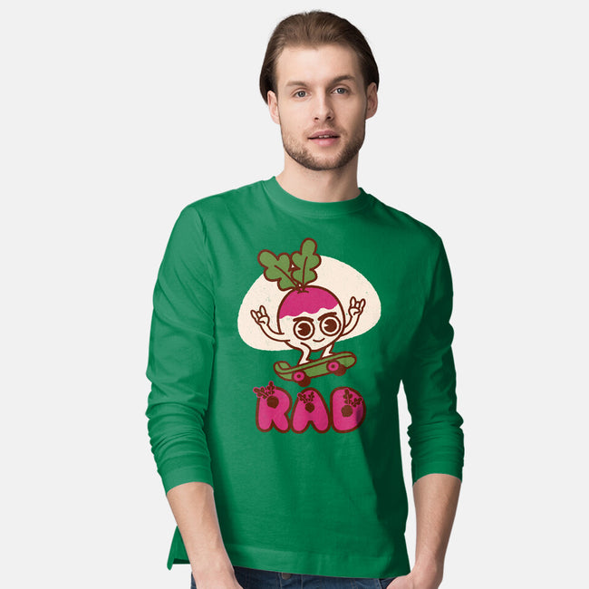 Radish Skater-Mens-Long Sleeved-Tee-Weird & Punderful