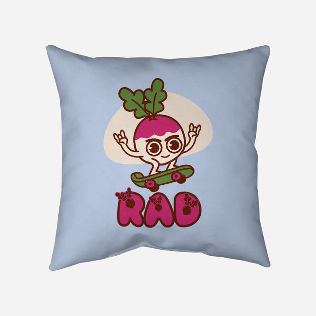 Radish Skater-None-Removable Cover-Throw Pillow-Weird & Punderful