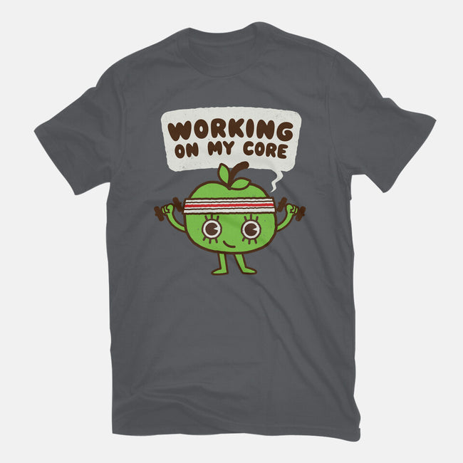 Working On My Core-Mens-Premium-Tee-Weird & Punderful