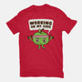 Working On My Core-Womens-Fitted-Tee-Weird & Punderful