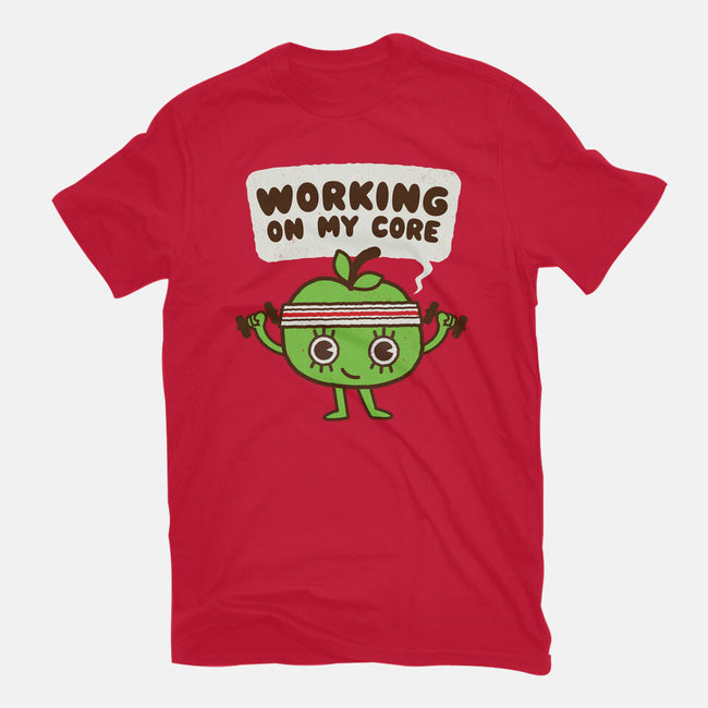 Working On My Core-Mens-Premium-Tee-Weird & Punderful