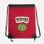 Working On My Core-None-Drawstring-Bag-Weird & Punderful