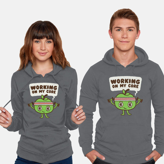 Working On My Core-Unisex-Pullover-Sweatshirt-Weird & Punderful
