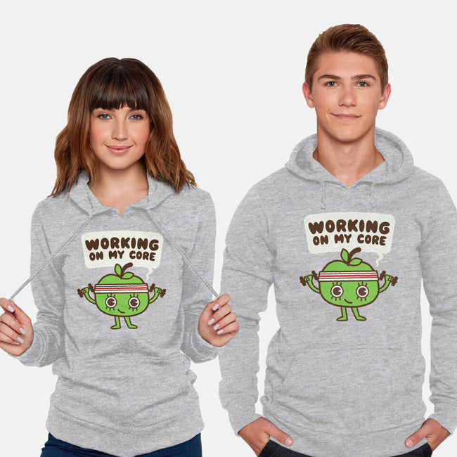 Working On My Core-Unisex-Pullover-Sweatshirt-Weird & Punderful