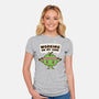 Working On My Core-Womens-Fitted-Tee-Weird & Punderful