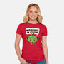 Working On My Core-Womens-Fitted-Tee-Weird & Punderful