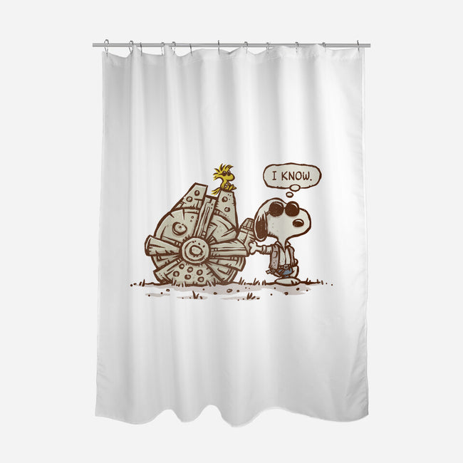 The Beagle Knows-None-Polyester-Shower Curtain-kg07