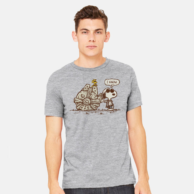 The Beagle Knows-Mens-Heavyweight-Tee-kg07