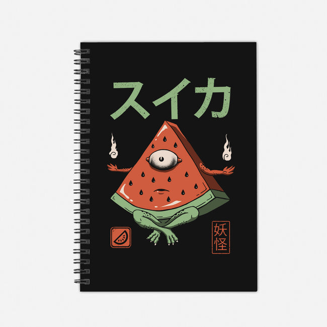 Yokai Watermelon-none dot grid notebook-vp021