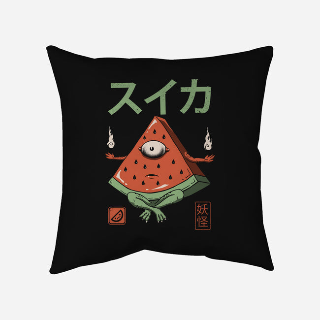 Yokai Watermelon-none removable cover throw pillow-vp021