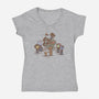 Guard Dog Of The Galaxy-Womens-V-Neck-Tee-kg07