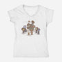 Guard Dog Of The Galaxy-Womens-V-Neck-Tee-kg07