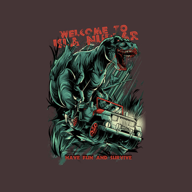 Welcome To Isla Nublar-None-Removable Cover w Insert-Throw Pillow-Guilherme magno de oliveira