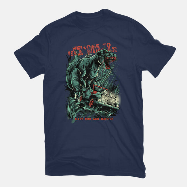 Welcome To Isla Nublar-Mens-Premium-Tee-Guilherme magno de oliveira