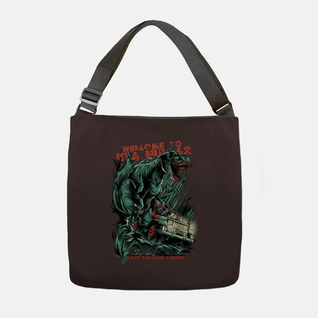 Welcome To Isla Nublar-None-Adjustable Tote-Bag-Guilherme magno de oliveira