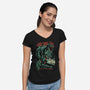 Welcome To Isla Nublar-Womens-V-Neck-Tee-Guilherme magno de oliveira