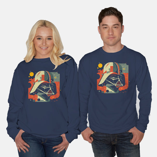 Dark Helmet-Unisex-Crew Neck-Sweatshirt-kharmazero