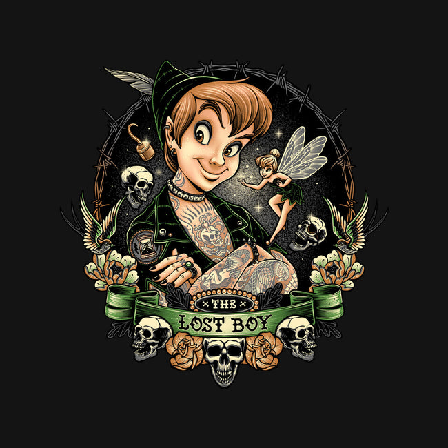 A Lost Boy-Womens-Basic-Tee-momma_gorilla