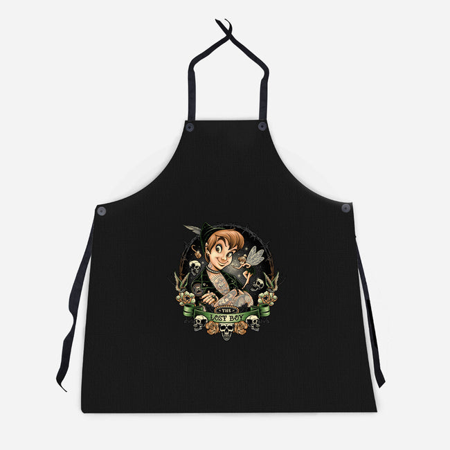 A Lost Boy-Unisex-Kitchen-Apron-momma_gorilla