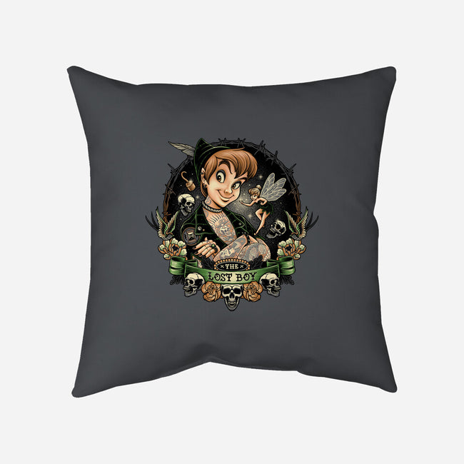 A Lost Boy-None-Removable Cover w Insert-Throw Pillow-momma_gorilla