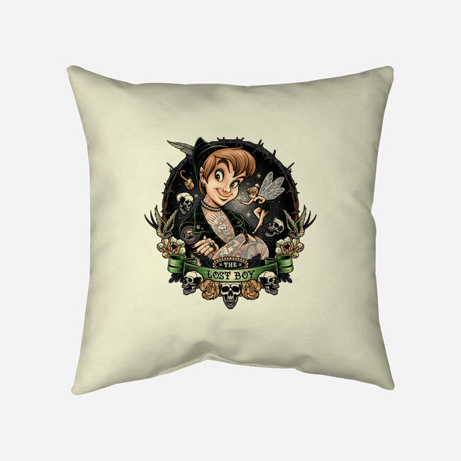 A Lost Boy-None-Removable Cover w Insert-Throw Pillow-momma_gorilla