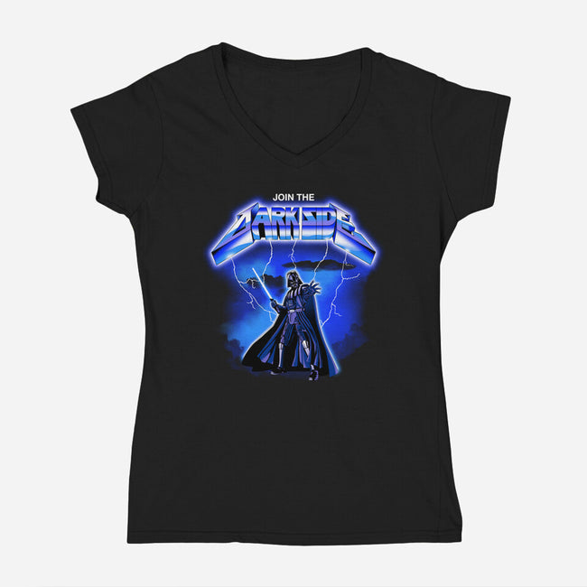 Metal Lord-Womens-V-Neck-Tee-retrodivision