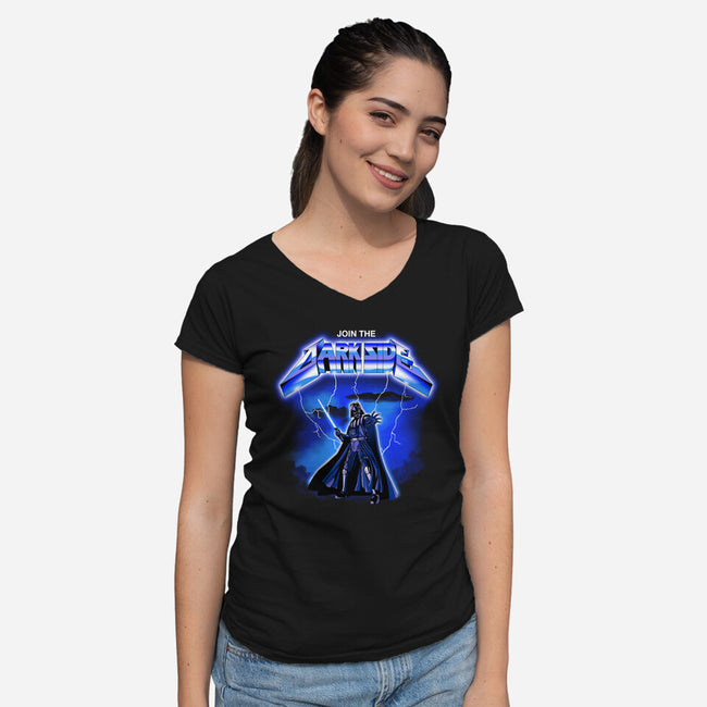 Metal Lord-Womens-V-Neck-Tee-retrodivision