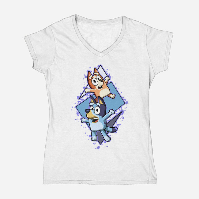 Siblings Life-Womens-V-Neck-Tee-nickzzarto