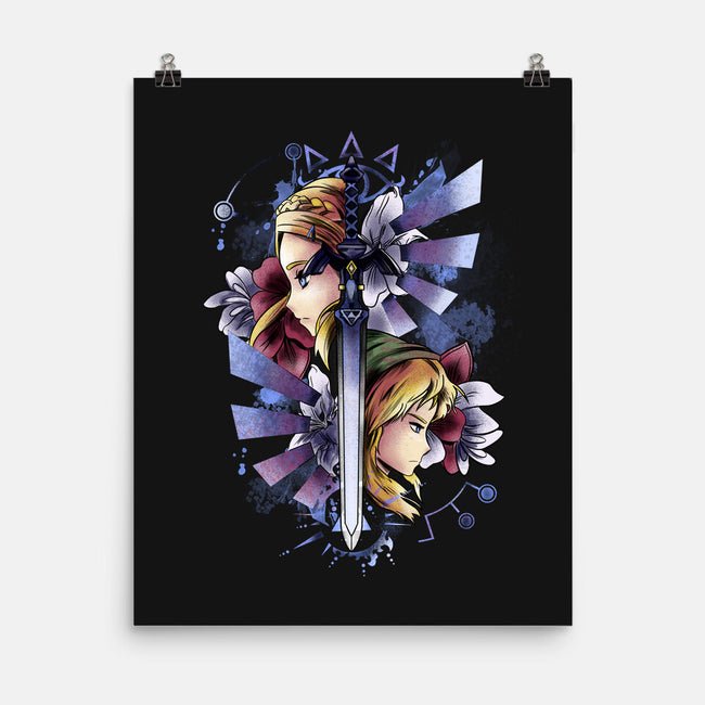 Princess And Knight-None-Matte-Poster-fanfabio