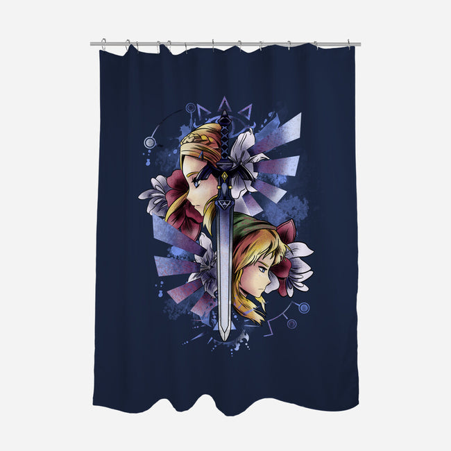 Princess And Knight-None-Polyester-Shower Curtain-fanfabio