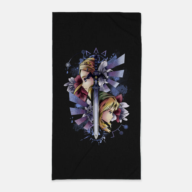 Princess And Knight-None-Beach-Towel-fanfabio