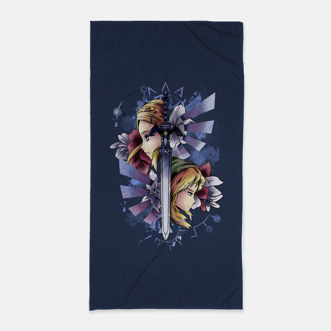 Princess And Knight-None-Beach-Towel-fanfabio