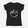 Rebel Shadow-Womens-V-Neck-Tee-rocketman_art