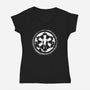 Dark Shadows-Womens-V-Neck-Tee-rocketman_art