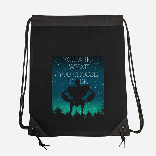 You Are What You Choose to Be-none drawstring bag-pescapin