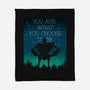 You Are What You Choose to Be-none fleece blanket-pescapin