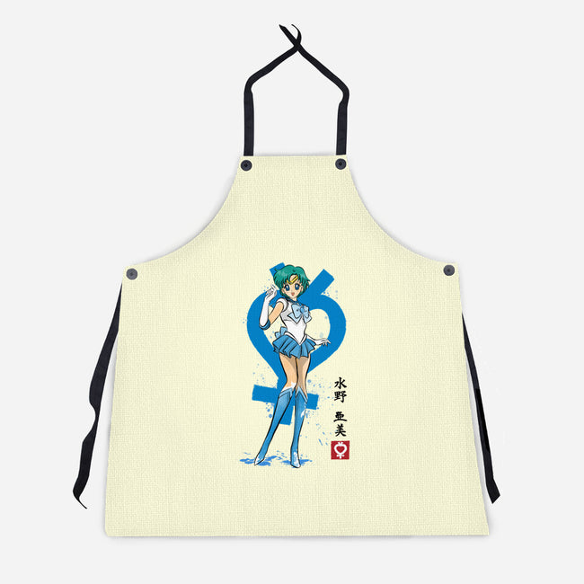 Mercury Sumi-e-Unisex-Kitchen-Apron-DrMonekers