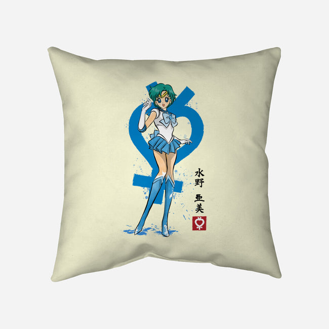 Mercury Sumi-e-None-Removable Cover-Throw Pillow-DrMonekers