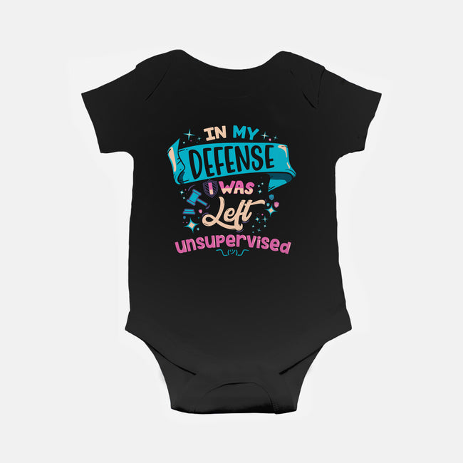 In My Defense-Baby-Basic-Onesie-rocketman_art