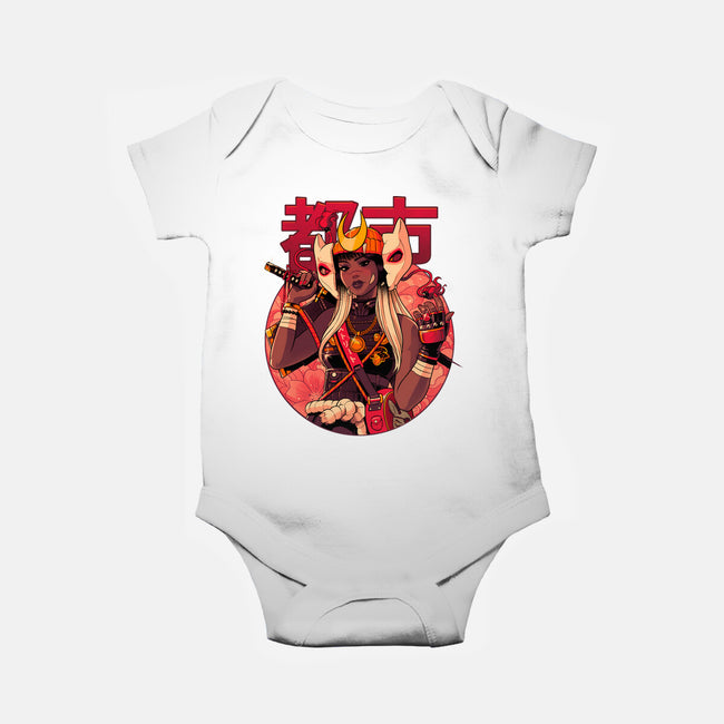 Usagi Urban Samurai-Baby-Basic-Onesie-Bruno Mota