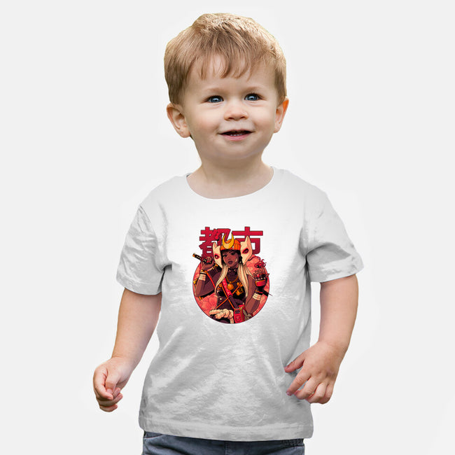 Usagi Urban Samurai-Baby-Basic-Tee-Bruno Mota