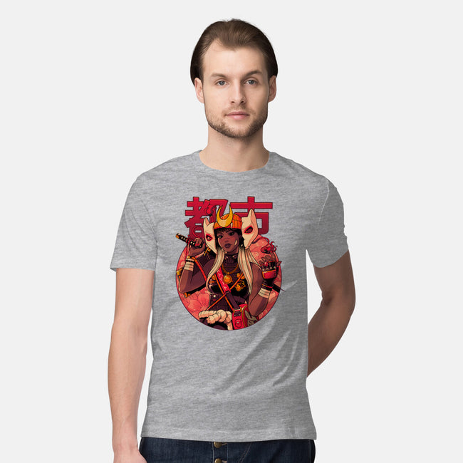 Usagi Urban Samurai-Mens-Premium-Tee-Bruno Mota